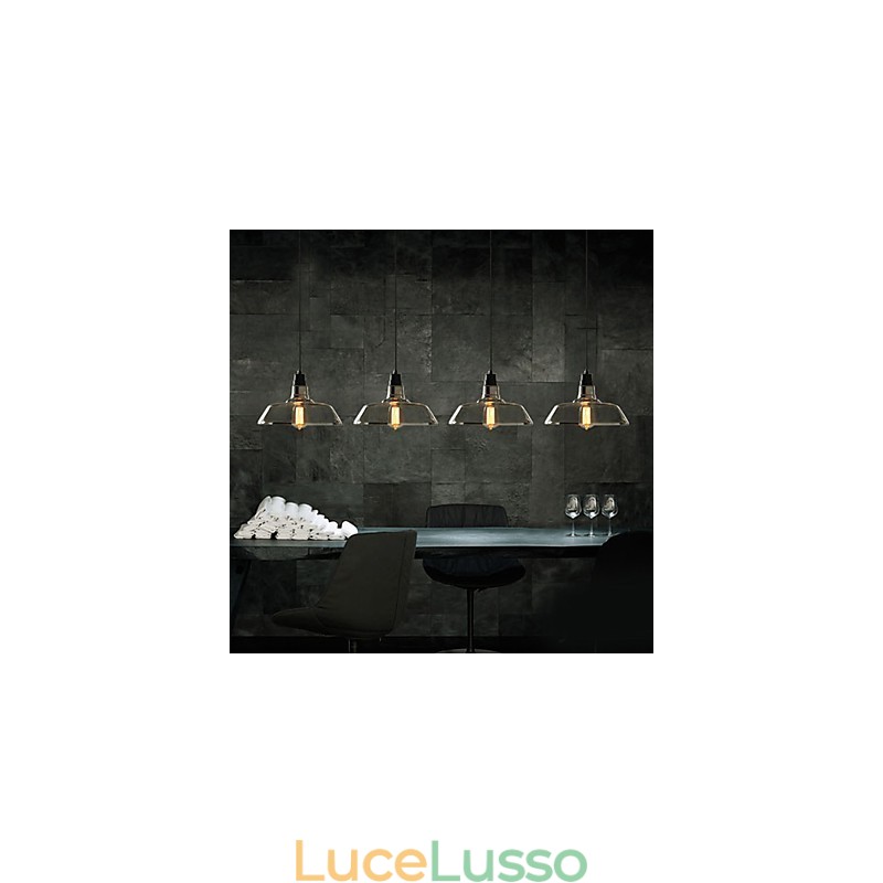 Lampada a sospensione elettrolitica vintage Garage