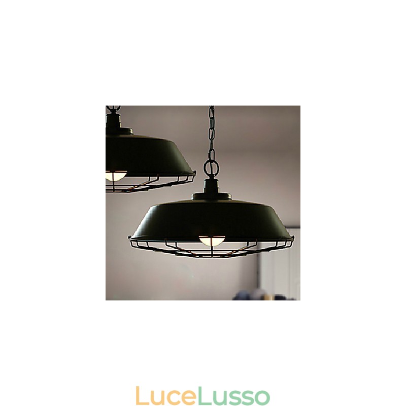 Lampada a sospensione a testa singola in ferro battuto, che restaura i modi antichi