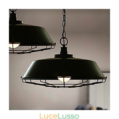 Lampada a sospensione a testa singola in ferro battuto, che restaura i modi antichi Lampada a sospensione a testa singola in ferro battuto, che restaura i modi antichi