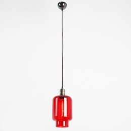 Lampada a sospensione moderna in vetro placcato a 1 luce