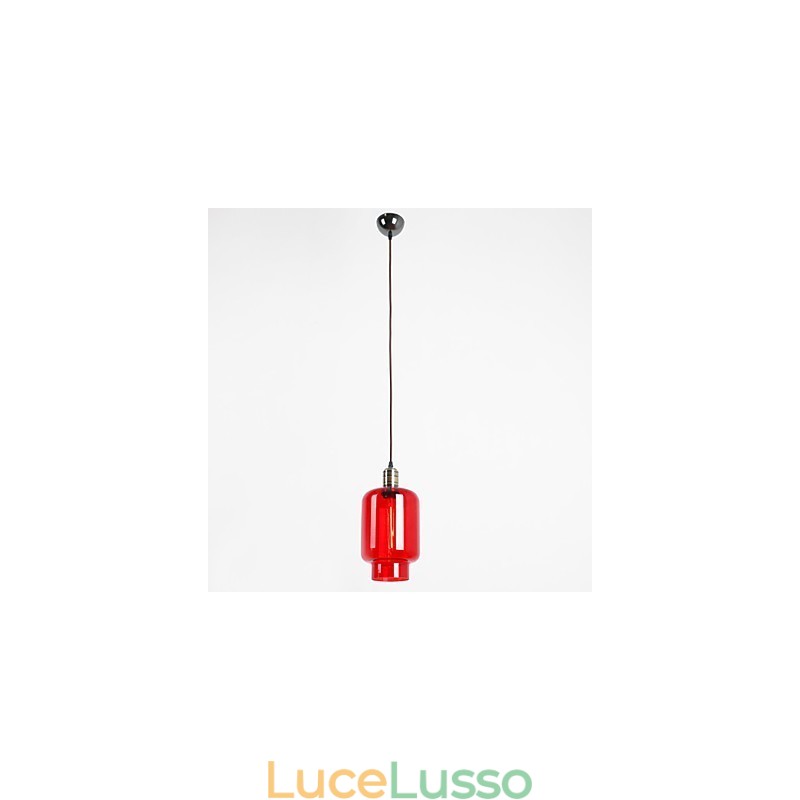 Lampada a sospensione moderna in vetro placcato a 1 luce