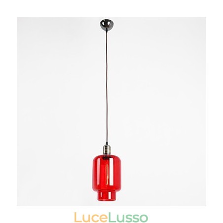 Lampada a sospensione moderna in vetro placcato a 1 luce Lampada a sospensione moderna in vetro placcato a 1 luce