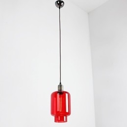 Lampada a sospensione moderna in vetro placcato a 1 luce