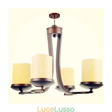 Lampadario in metallo dipinto in stile retrò classico tradizionale Lampadario in metallo dipinto in stile retrò classico tradizionale