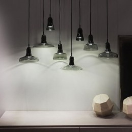 Lampadario in vetro con decorazione di moda ombra contemporanea e contratta