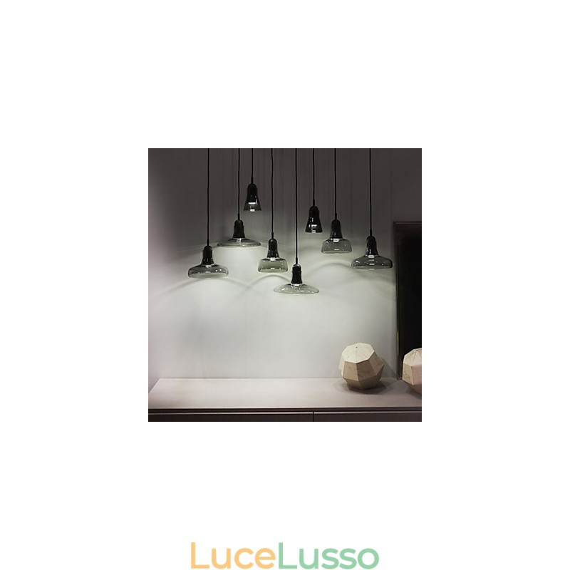 Lampadario in vetro con decorazione di moda ombra contemporanea e contratta