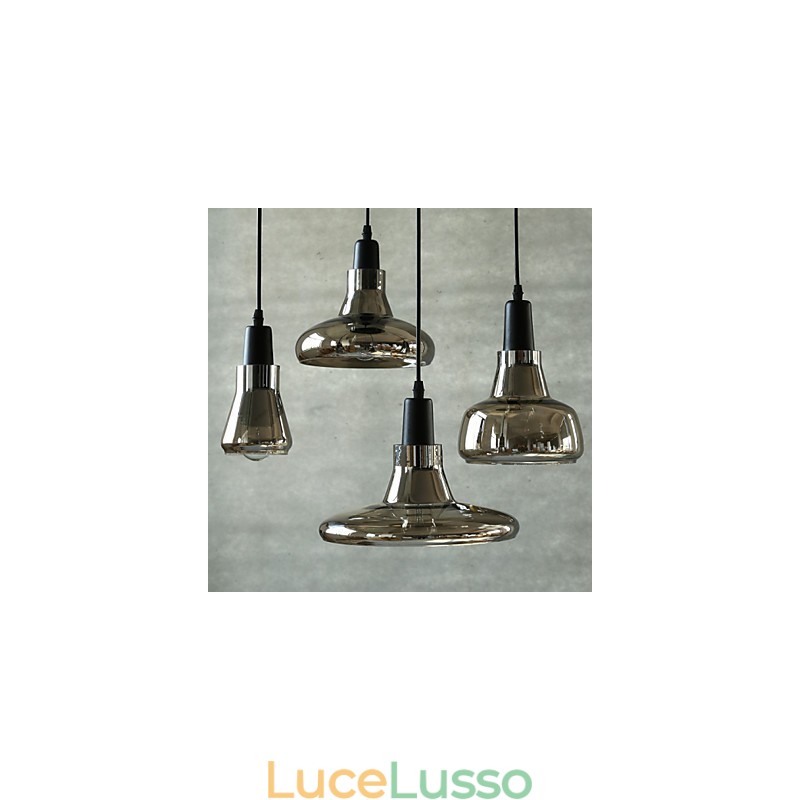 Lampadario in vetro con decorazione di moda ombra contemporanea e contratta
