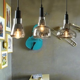 Lampadario in vetro con decorazione di moda ombra contemporanea e contratta