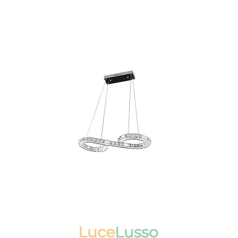 Modello Lampada a sospensione Lampade moderne in cristallo Illuminazione Lussuose lampade da soffitto