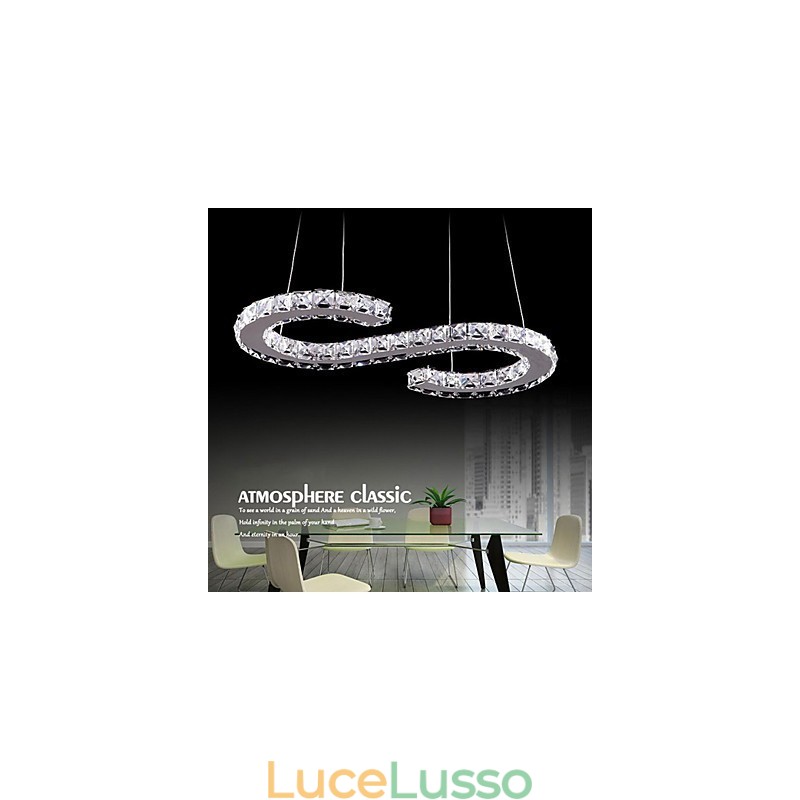 Modello Lampada a sospensione Lampade moderne in cristallo Illuminazione Lussuose lampade da soffitto