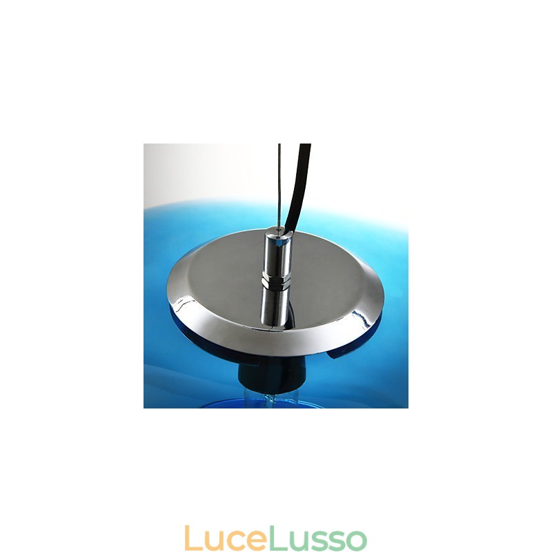 Lampada a sospensione Design moderno Vetro blu Lampadina inclusa