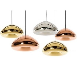 Lampada a sospensione in metallo con pittura contemporanea moderna
