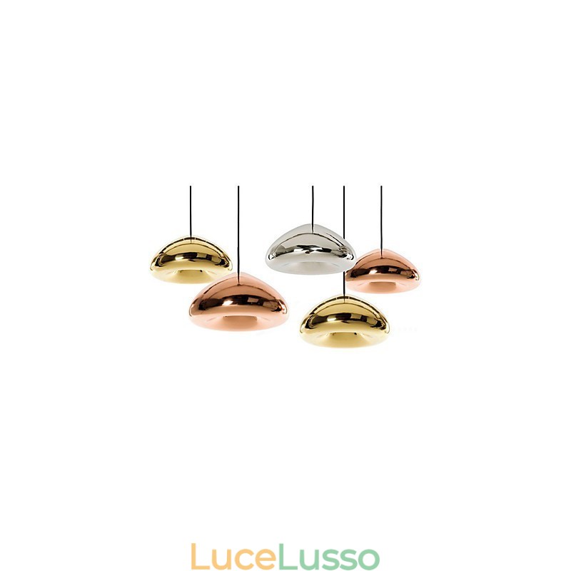 Lampada a sospensione in metallo con pittura contemporanea moderna