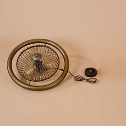 Ventilatore da soffitto in metallo classico retrò, lampade a sospensione semplici, lampada a sospensione da bar