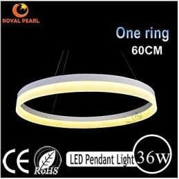 Lampadario Art Deco 1 Ring 3 Rings 60cm Luce sospesa 36W