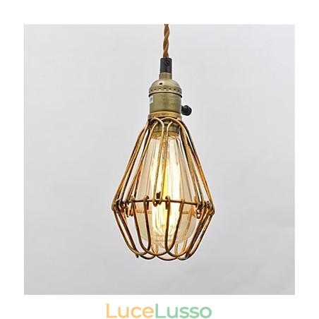 Lampadario in ferro con testa singola in stile country americano, stile vintage Lampadario in ferro con testa singola in stile country americano, stile vintage
