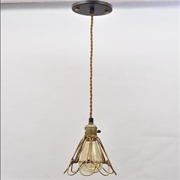 Lampadario in ferro con testa singola in stile country americano, stile vintage