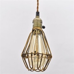Lampadario in ferro con testa singola in stile country americano, stile vintage