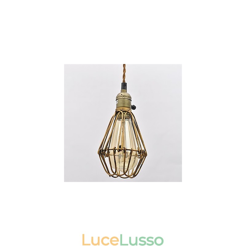 Lampadario in ferro con testa singola in stile country americano, stile vintage