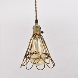 Lampadario in ferro con testa singola in stile country americano, stile vintage