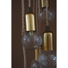 Tradizionale Classico Rustico Lodge Vintage Retro Lanterna Tamburo Paese Globo Mini Stile Dipinto Vetro Lampada a Sospensione