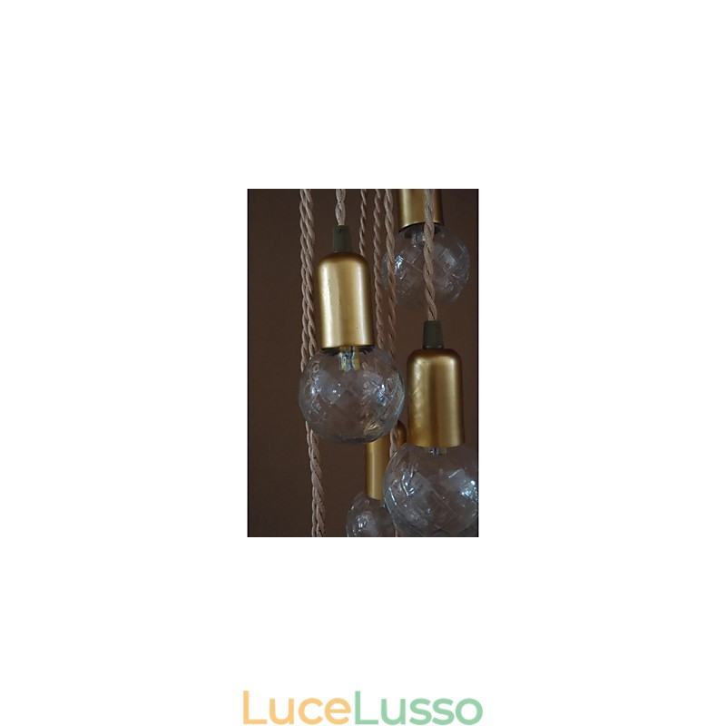 Tradizionale Classico Rustico Lodge Vintage Retro Lanterna Tamburo Paese Globo Mini Stile Dipinto Vetro Lampada a Sospensione