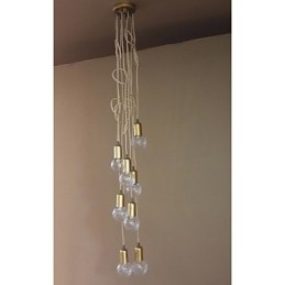Tradizionale Classico Rustico Lodge Vintage Retro Lanterna Tamburo Paese Globo Mini Stile Dipinto Vetro Lampada a Sospensione