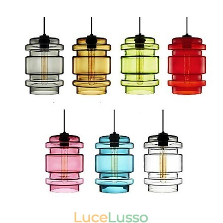 Lampadario in vetro artistico a testa singola color caramella (bianco grigio giallo verde rosso rosa blu) Lampadario in vetro artistico a testa singola color caramella (bianco grigio giallo verde rosso rosa blu)