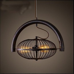 Lampada a sospensione con ventilatore a vento industriale retrò in stile americano