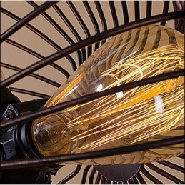 Lampada a sospensione con ventilatore a vento industriale retrò in stile americano