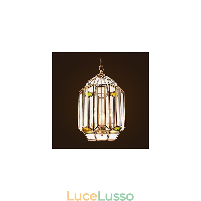 Lampada color rame pieno