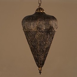Lampadario retrò in ferro cavo a mano, stile sud-est asiatico americano