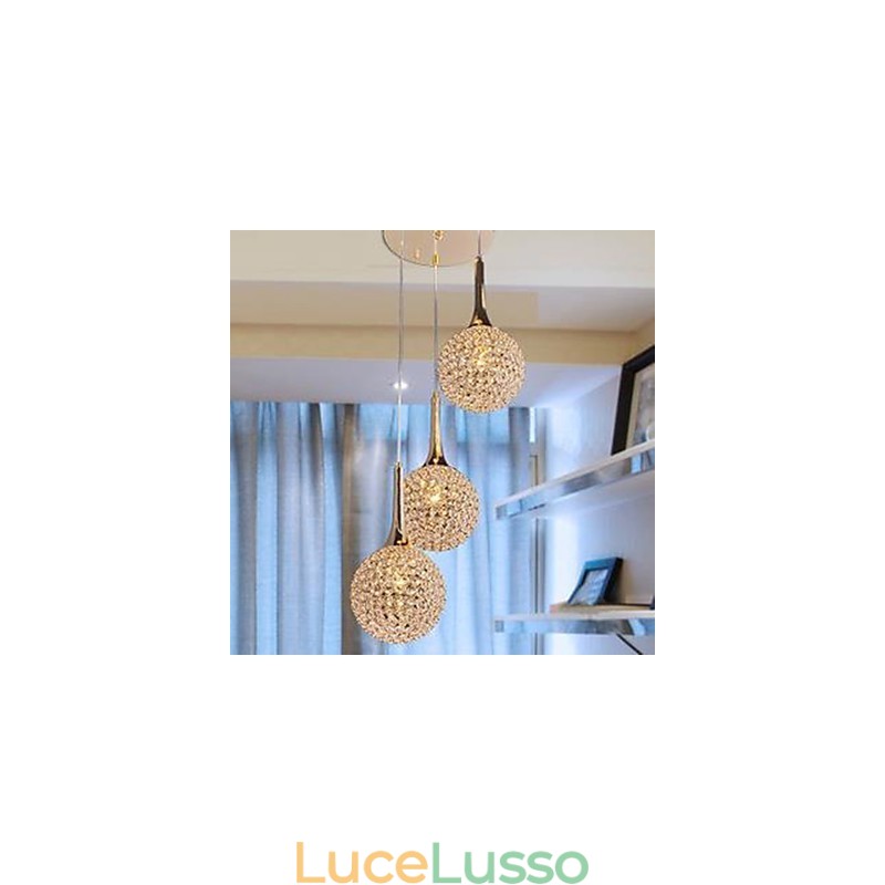 Piatto moderno per lampadario in cristallo