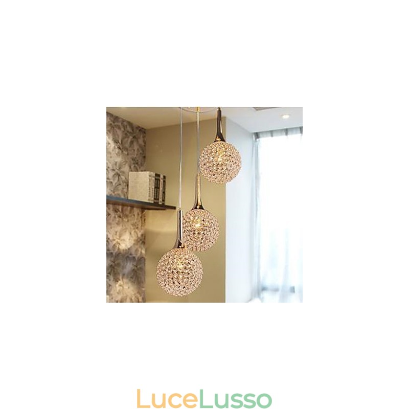 Piatto moderno per lampadario in cristallo
