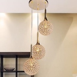 Piatto moderno per lampadario in cristallo