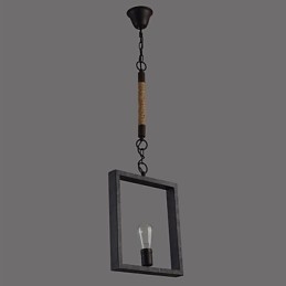Pendente Rustico Lodge Vintage Retro Pranzo Shopping Negozio Metallo