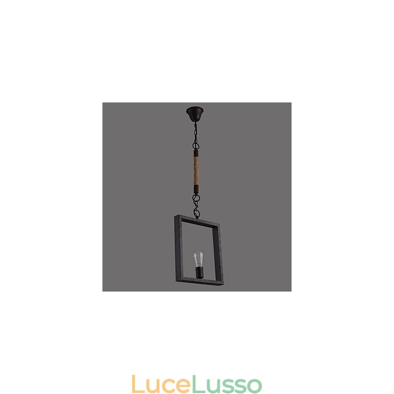Pendente Rustico Lodge Vintage Retro Pranzo Shopping Negozio Metallo