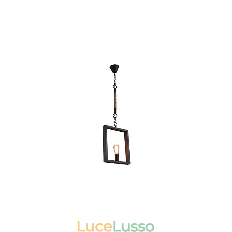 Pendente Rustico Lodge Vintage Retro Pranzo Shopping Negozio Metallo