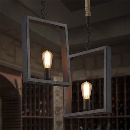 Pendente Rustico Lodge Vintage Retro Pranzo Shopping Negozio Metallo