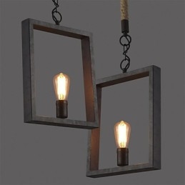 Pendente Rustico Lodge Vintage Retro Pranzo Shopping Negozio Metallo