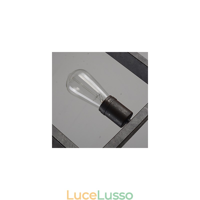 Pendente Rustico Lodge Vintage Retro Pranzo Shopping Negozio Metallo