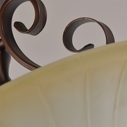 Lampada a sospensione in metallo dipinto in stile rustico Lodge Vintage Mini