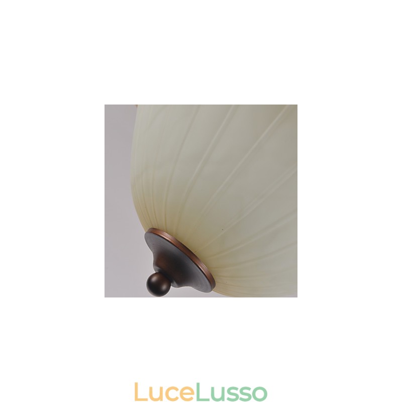 Lampada a sospensione in metallo dipinto in stile rustico Lodge Vintage Mini