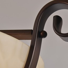 Lampada a sospensione in metallo dipinto in stile rustico Lodge Vintage Mini