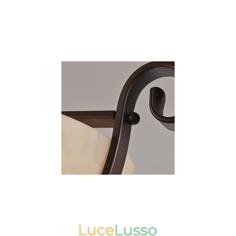Lampada a sospensione in metallo dipinto in stile rustico Lodge Vintage Mini