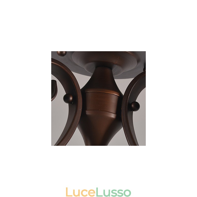 Lampada a sospensione in metallo dipinto in stile rustico Lodge Vintage Mini