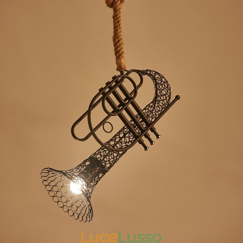 Lampadario decorativo retrò in pizzo di canapa americano Country T