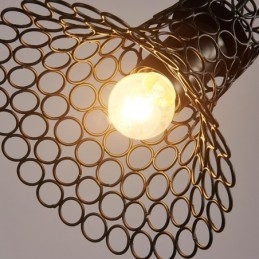 Lampadario decorativo retrò in pizzo di canapa americano Country T