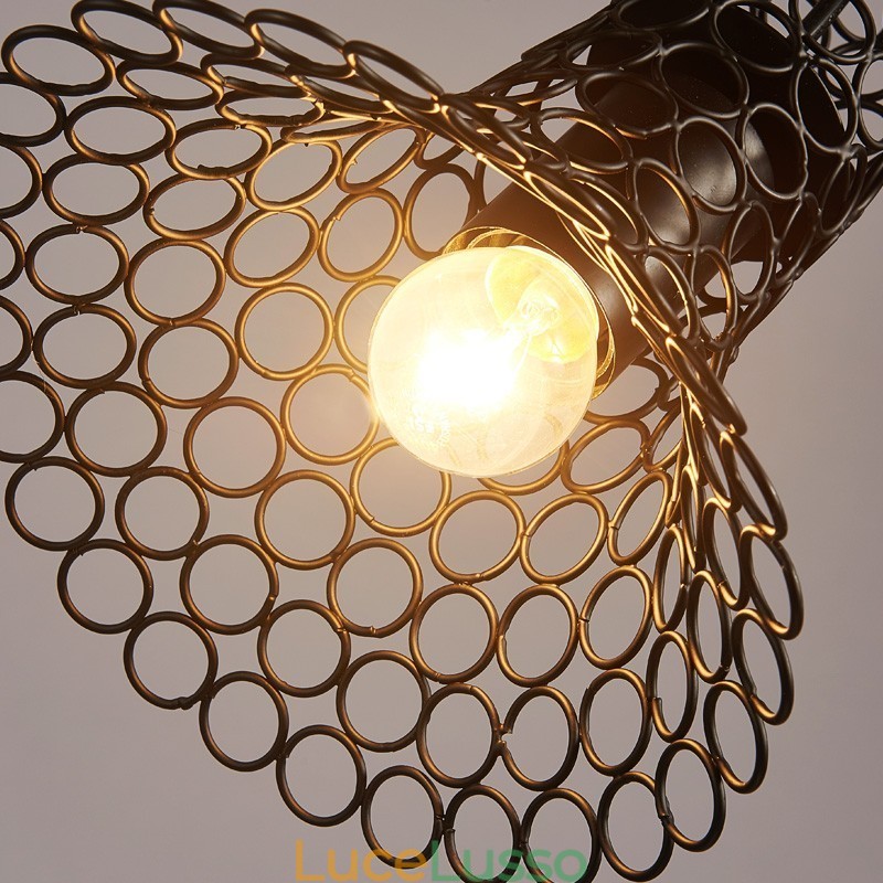 Lampadario decorativo retrò in pizzo di canapa americano Country T