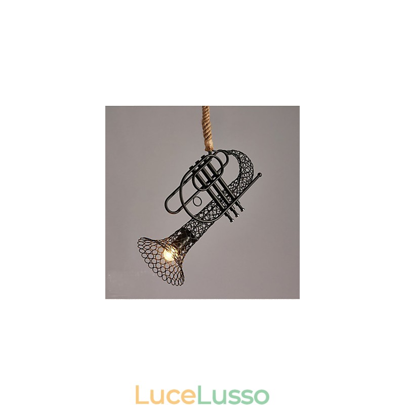 Lampadario decorativo retrò in pizzo di canapa americano Country T